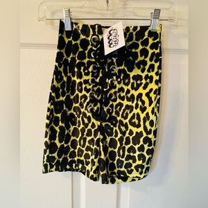 Leopard Print Lace-Up Shorts